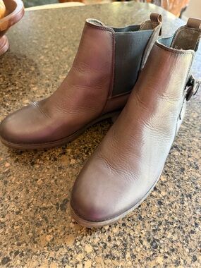 PIKOLINOS Gray Leather Chelsea Ankle Boots